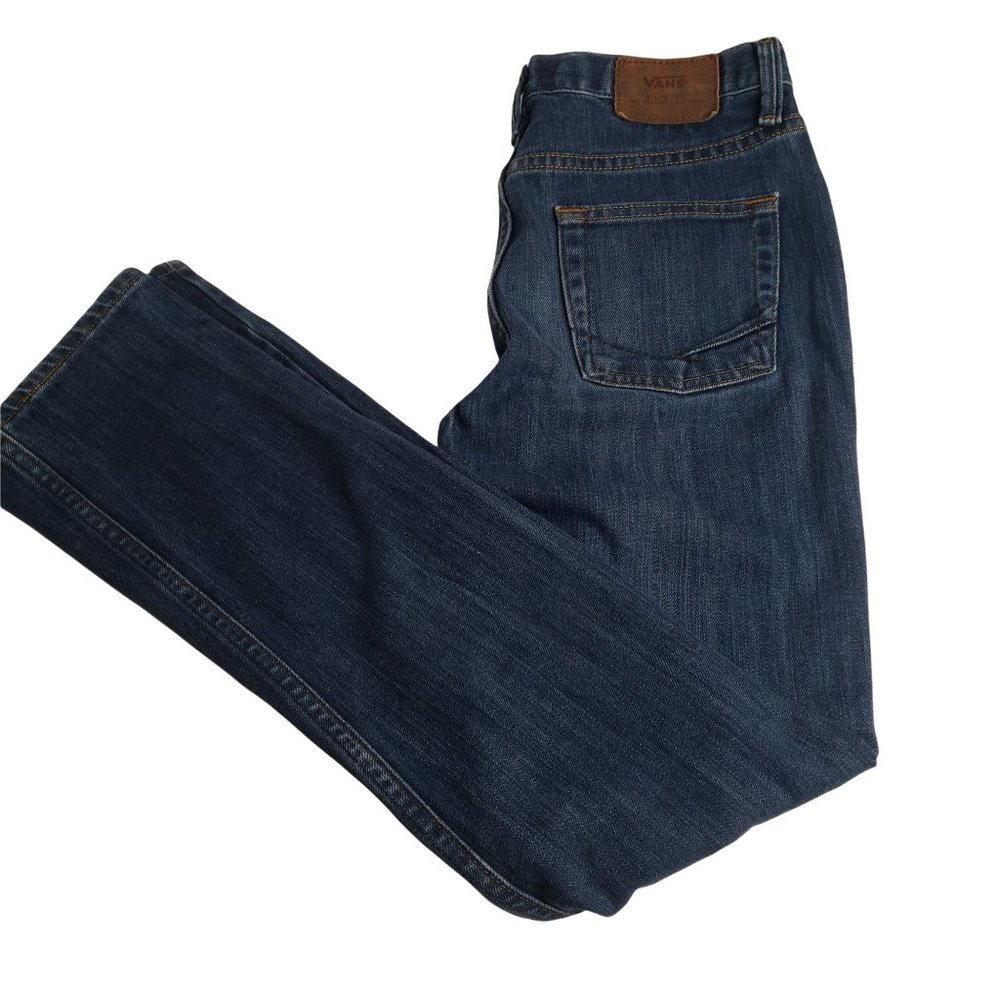 VANS V76 Skinny Jeans Men's 28x30 Dark Wash Denim Blue